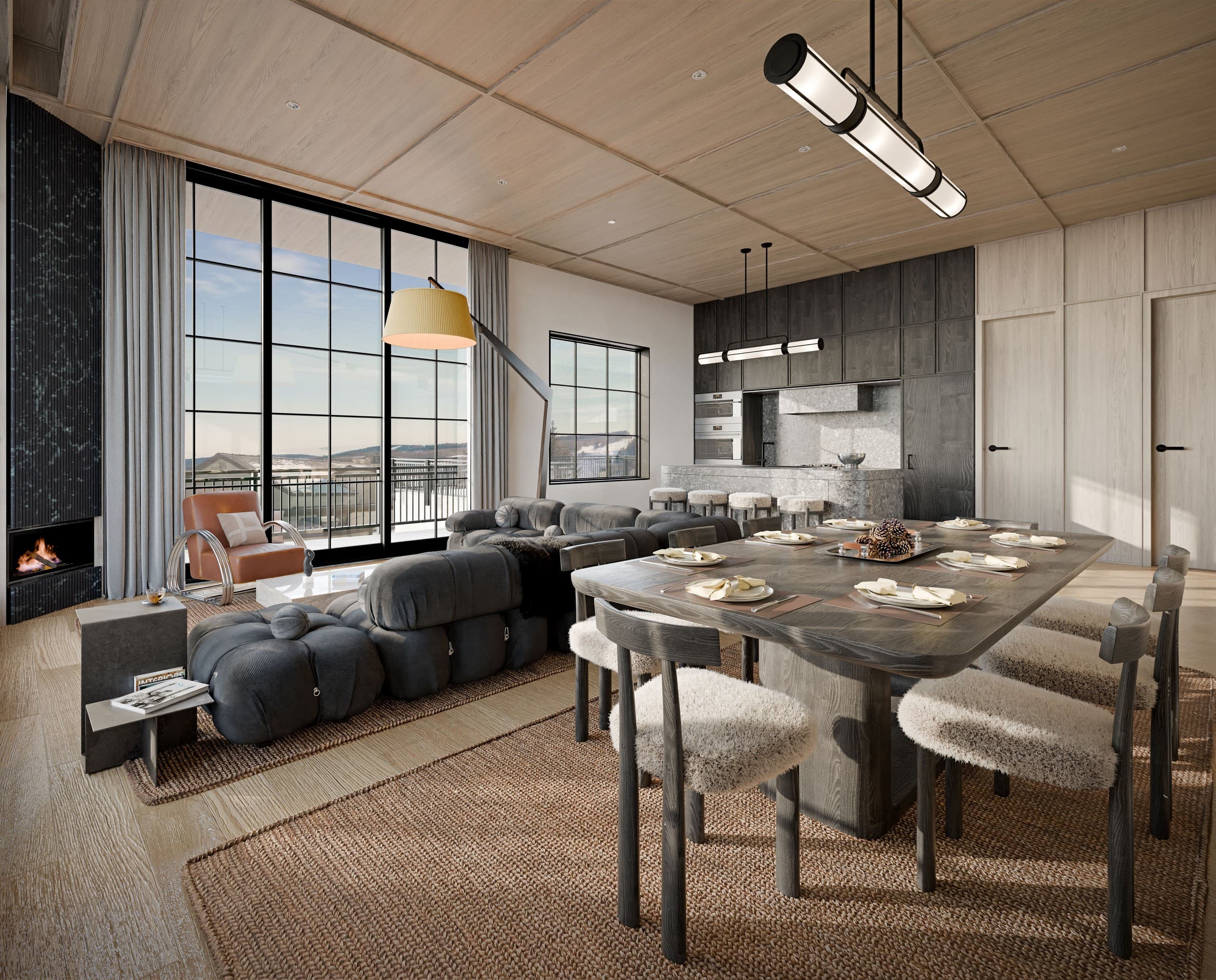 Architectural visualization of The Apogean in Beaver Capital · Vail, CO
