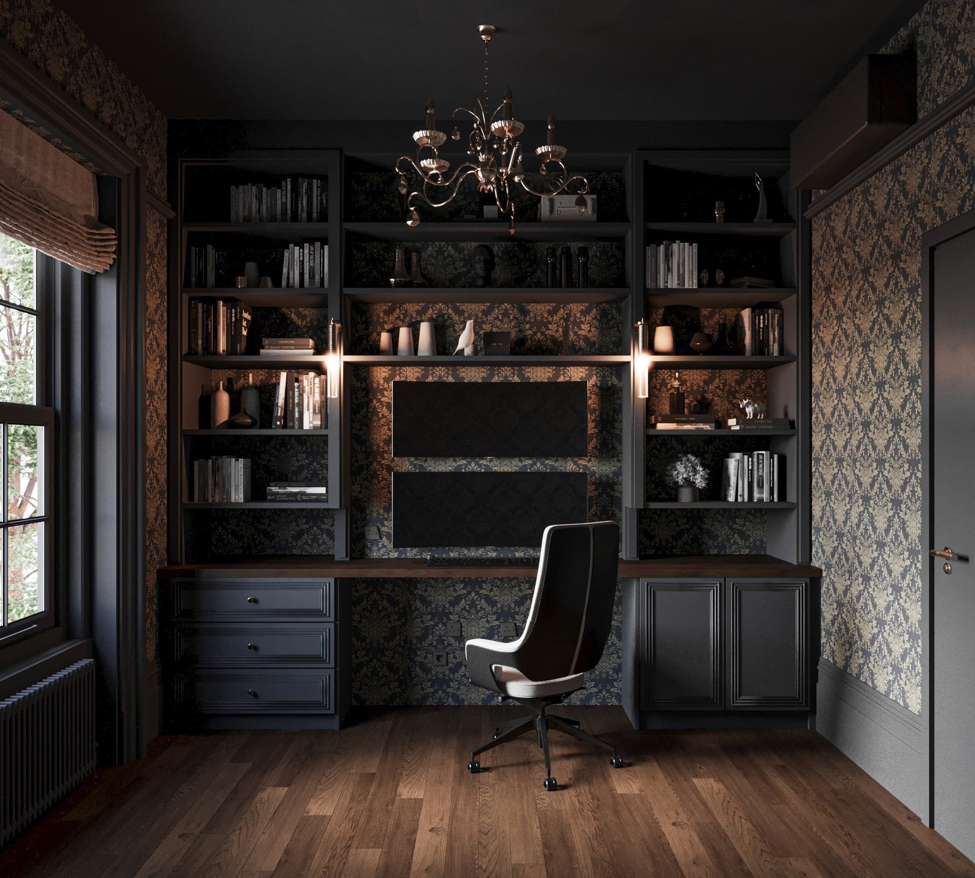 Architectural visualization of Hampstead Residence in Sai Interiors · London, UK
