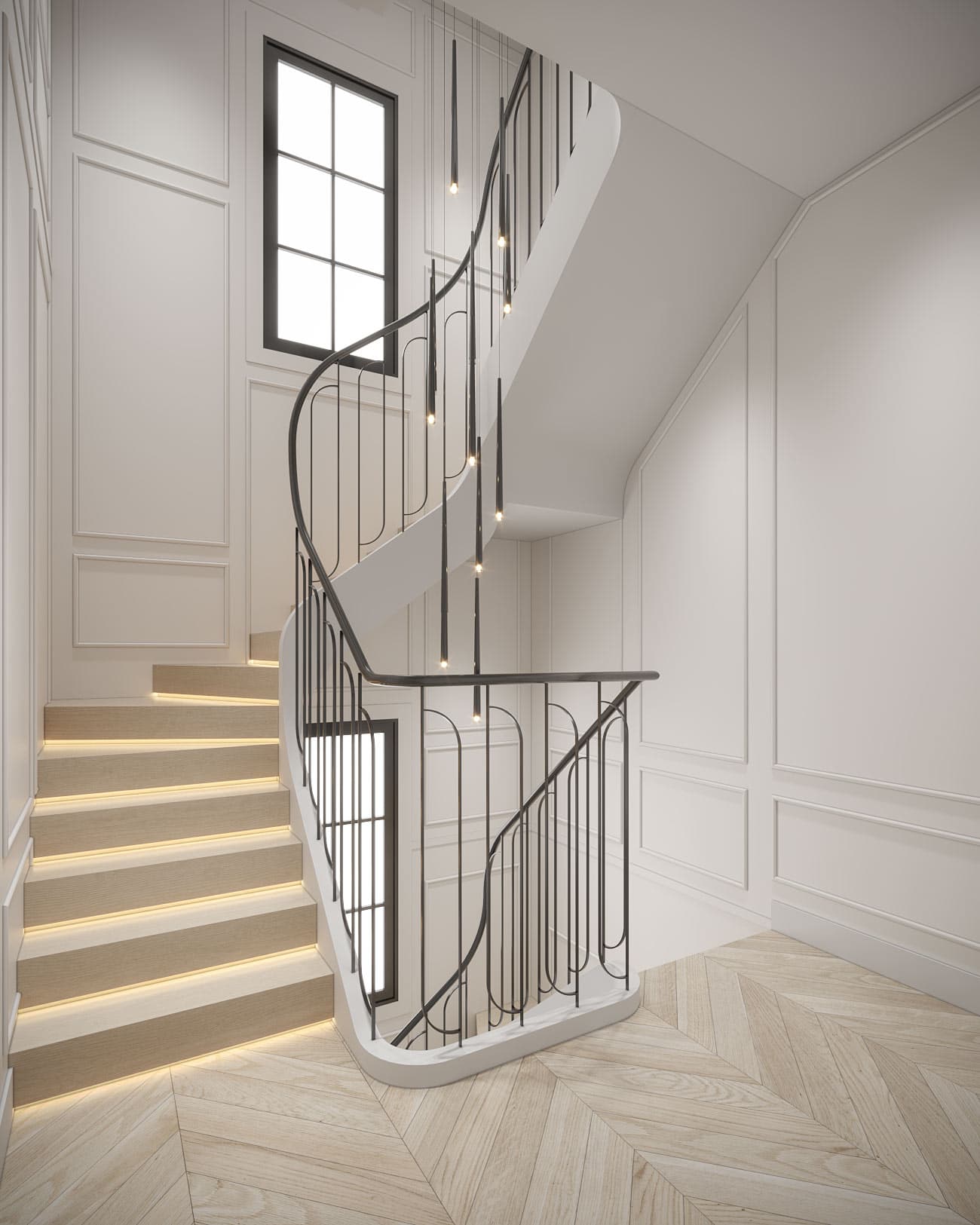 Architectural visualization of Poplar Plains Residence in Marla Nazzicone Design · Toronto, Canada