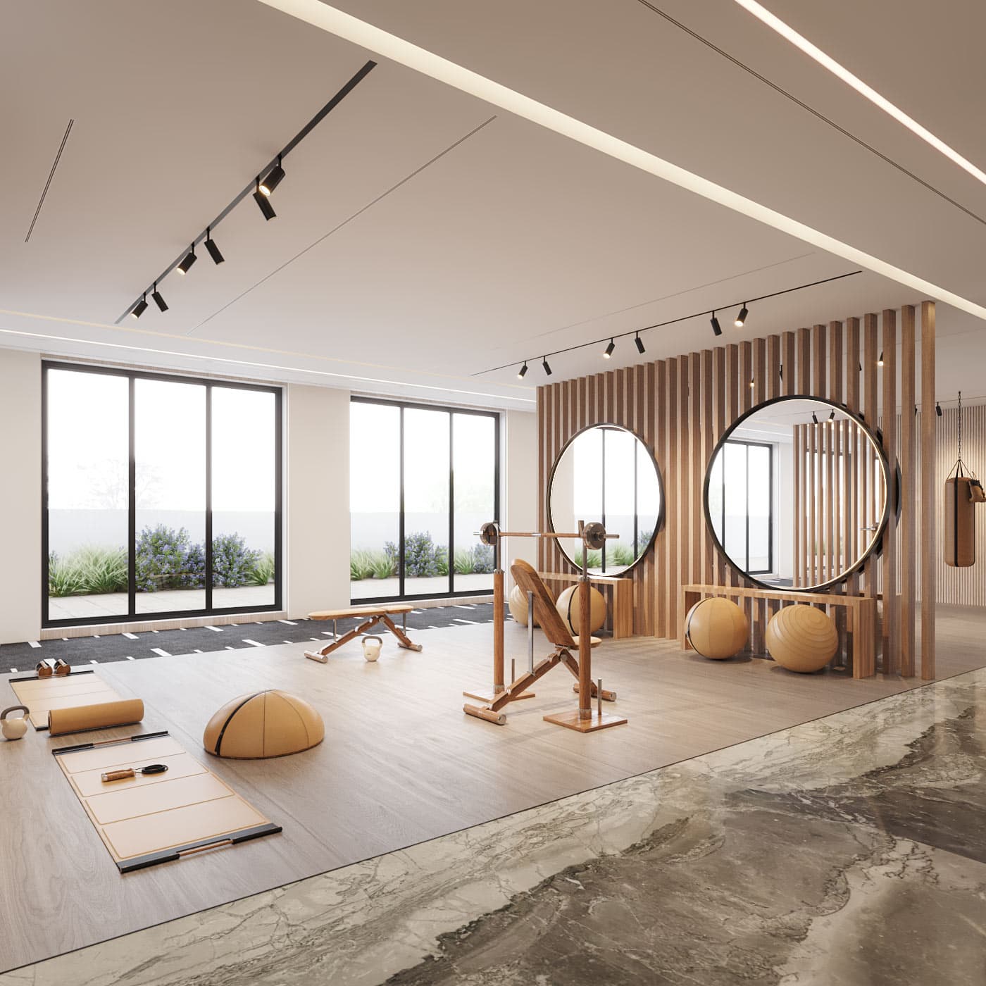 Architectural visualization of Atrium II in Arthur Collection · Boca Raton, FL