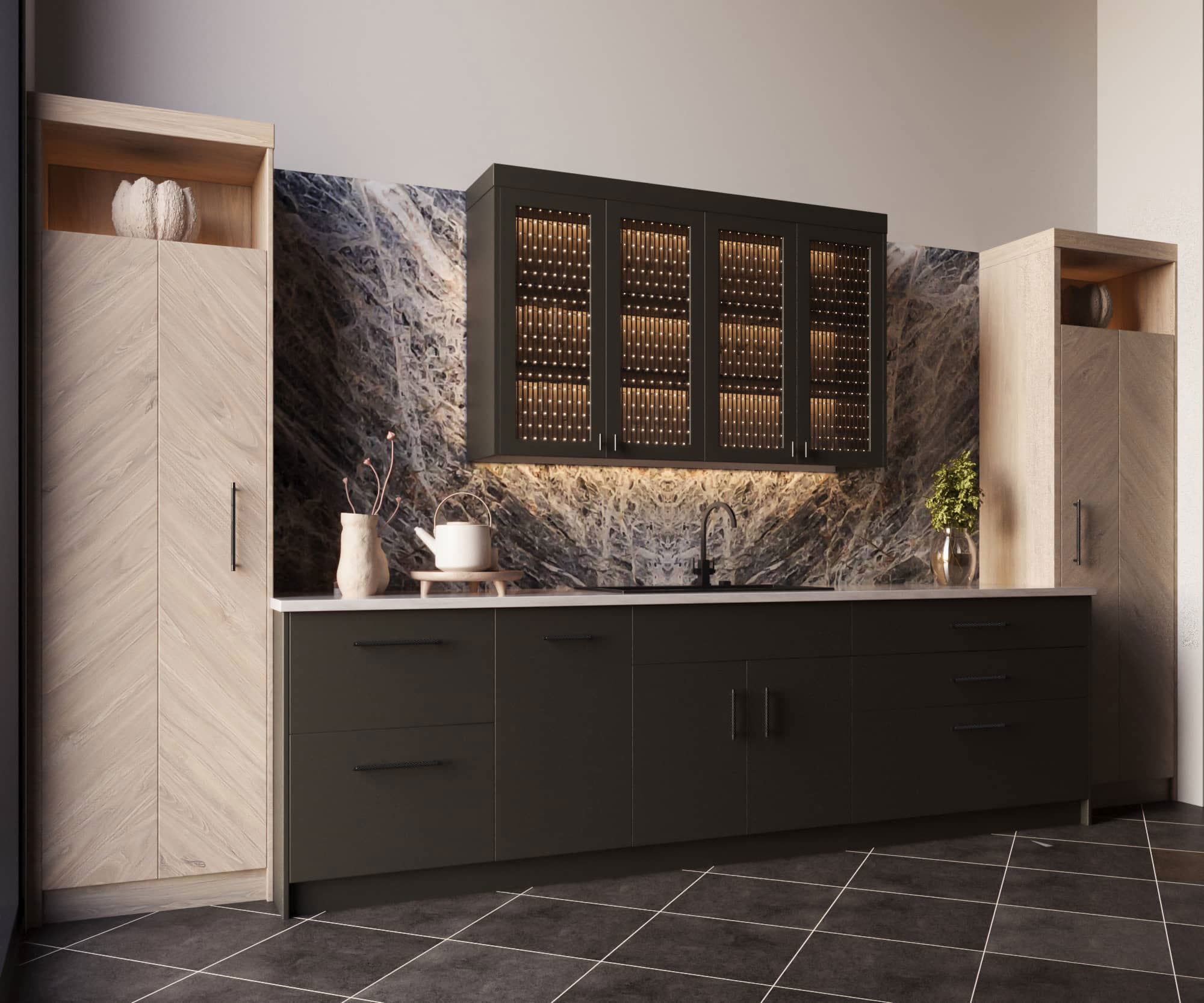 Architectural visualization of Kitchen Design in Coeur Interiors · Denver, CO