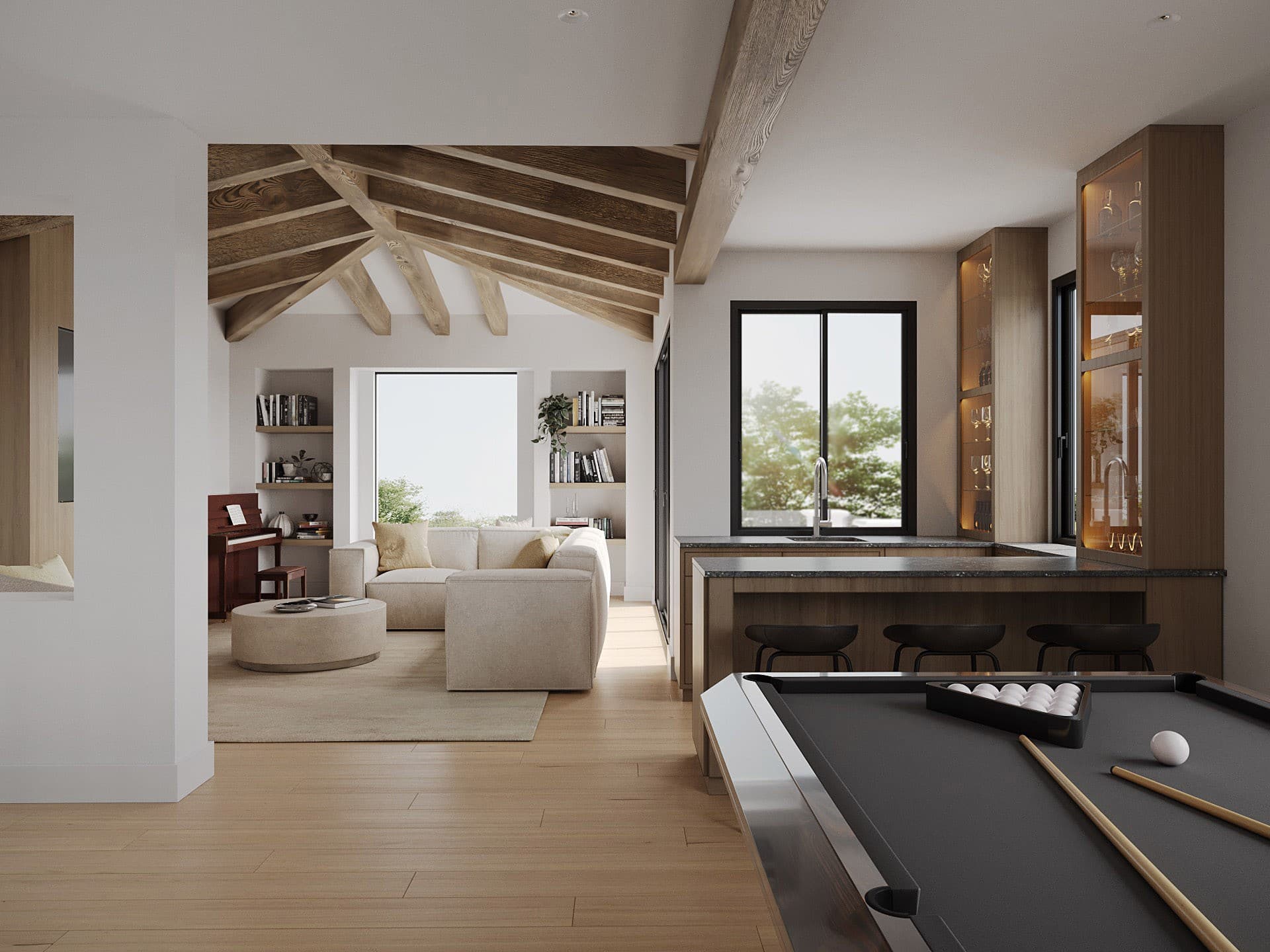 Architectural visualization of 123 29th St. in R.E. Gardinier Jr. Design + Construction · Hermosa Beach, CA