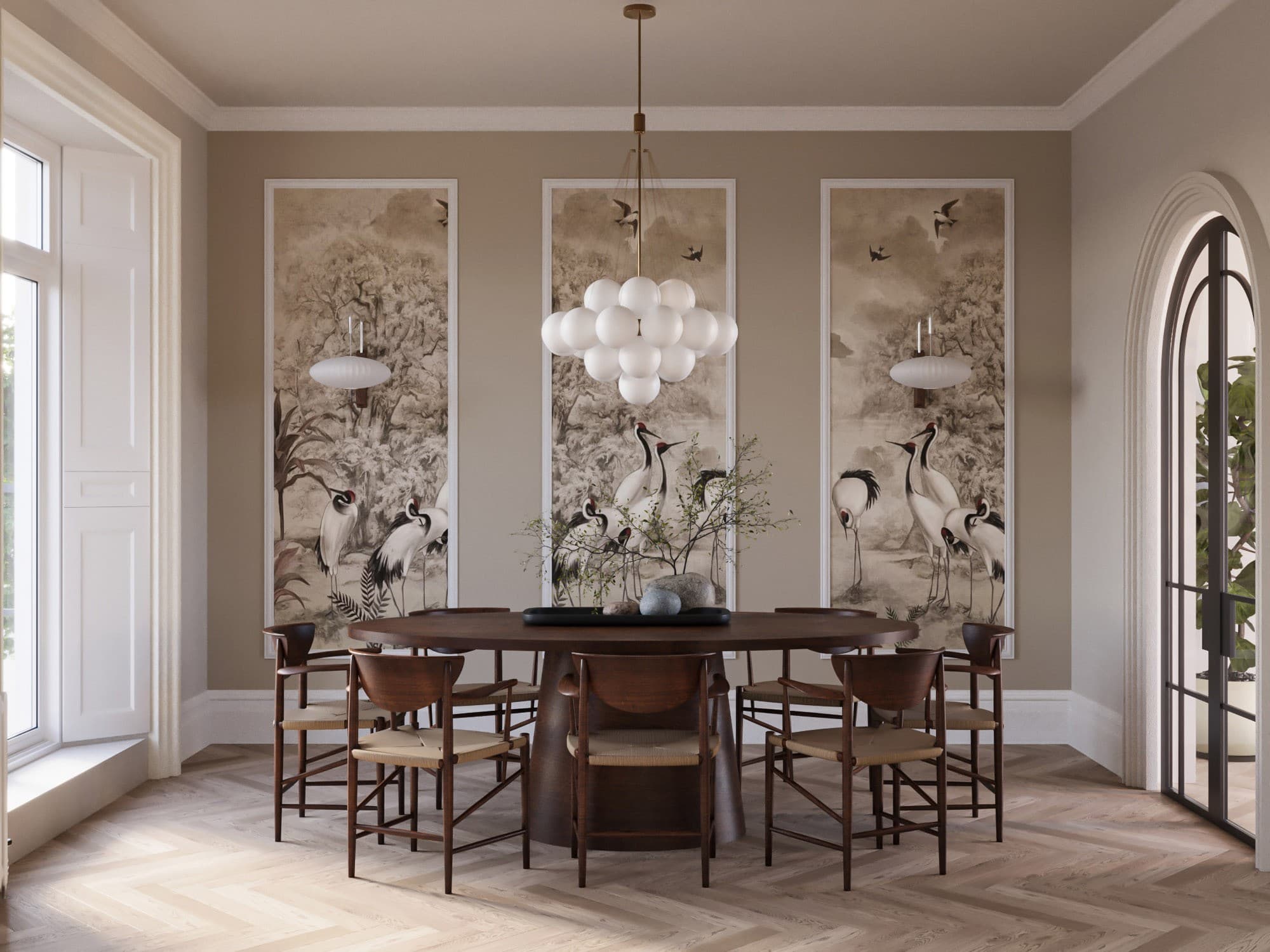 Architectural visualization of Hampstead Residence in Sai Interiors · London, UK