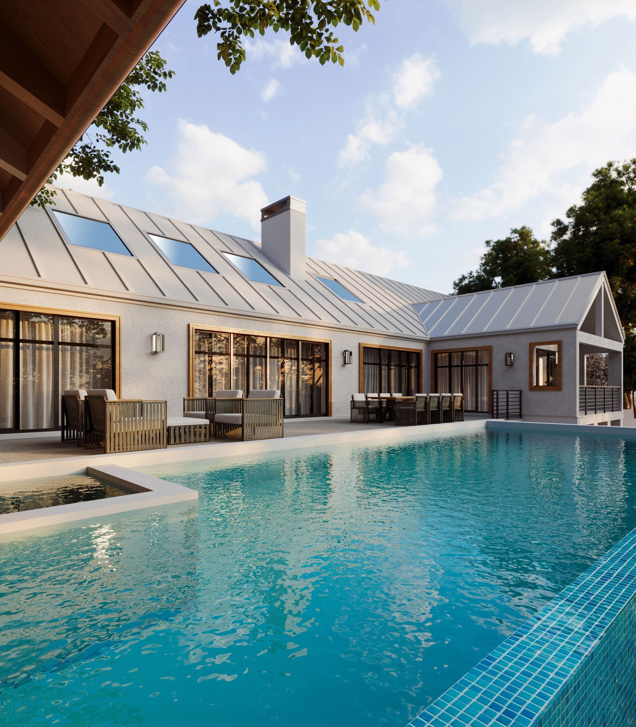 Architectural visualization of Randall Mill Residence in Philips Architecture · Atlanta, GA