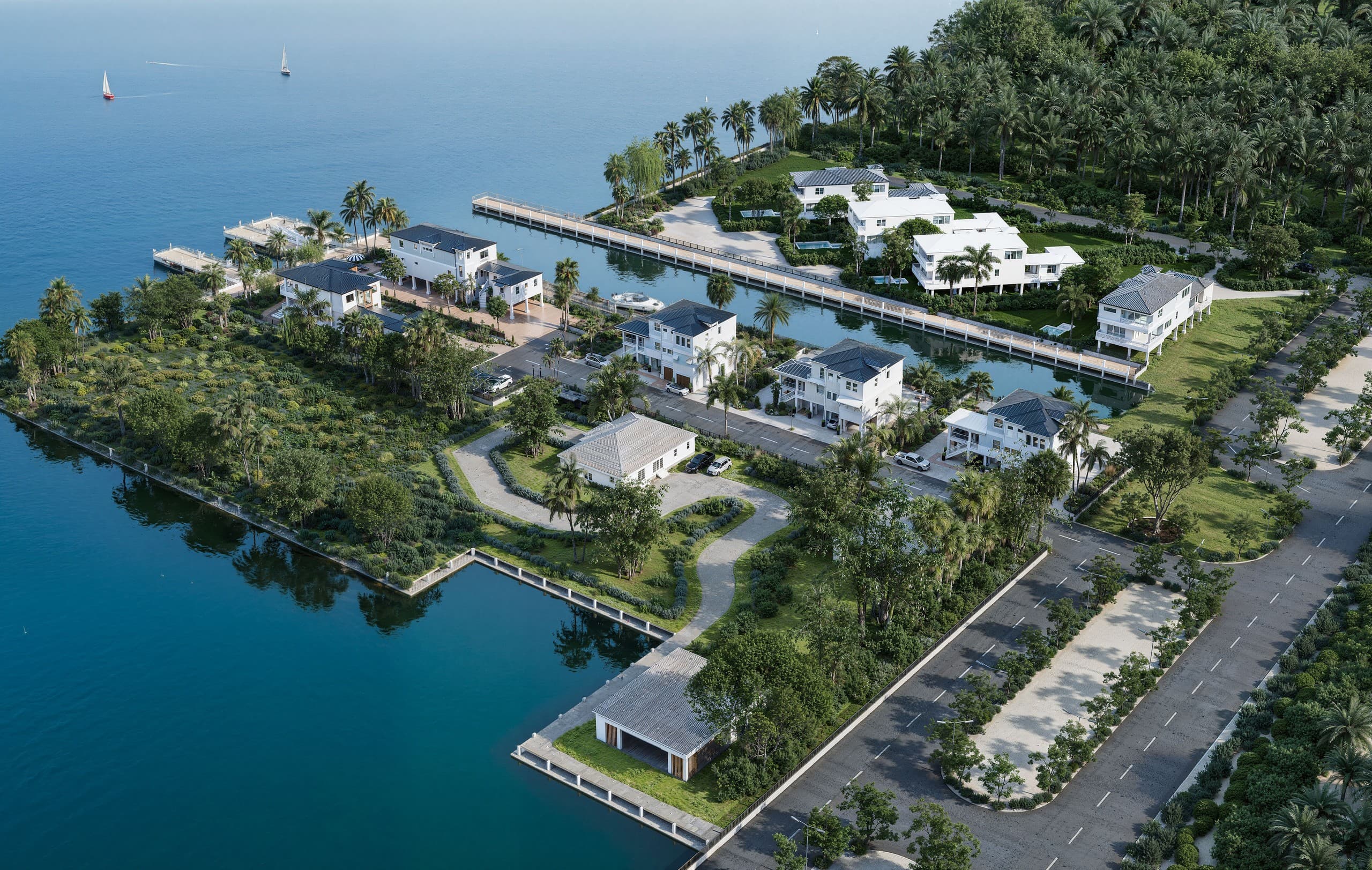 Architectural visualization of Shipman Point in Waters Edge Homes · Marathon, FL