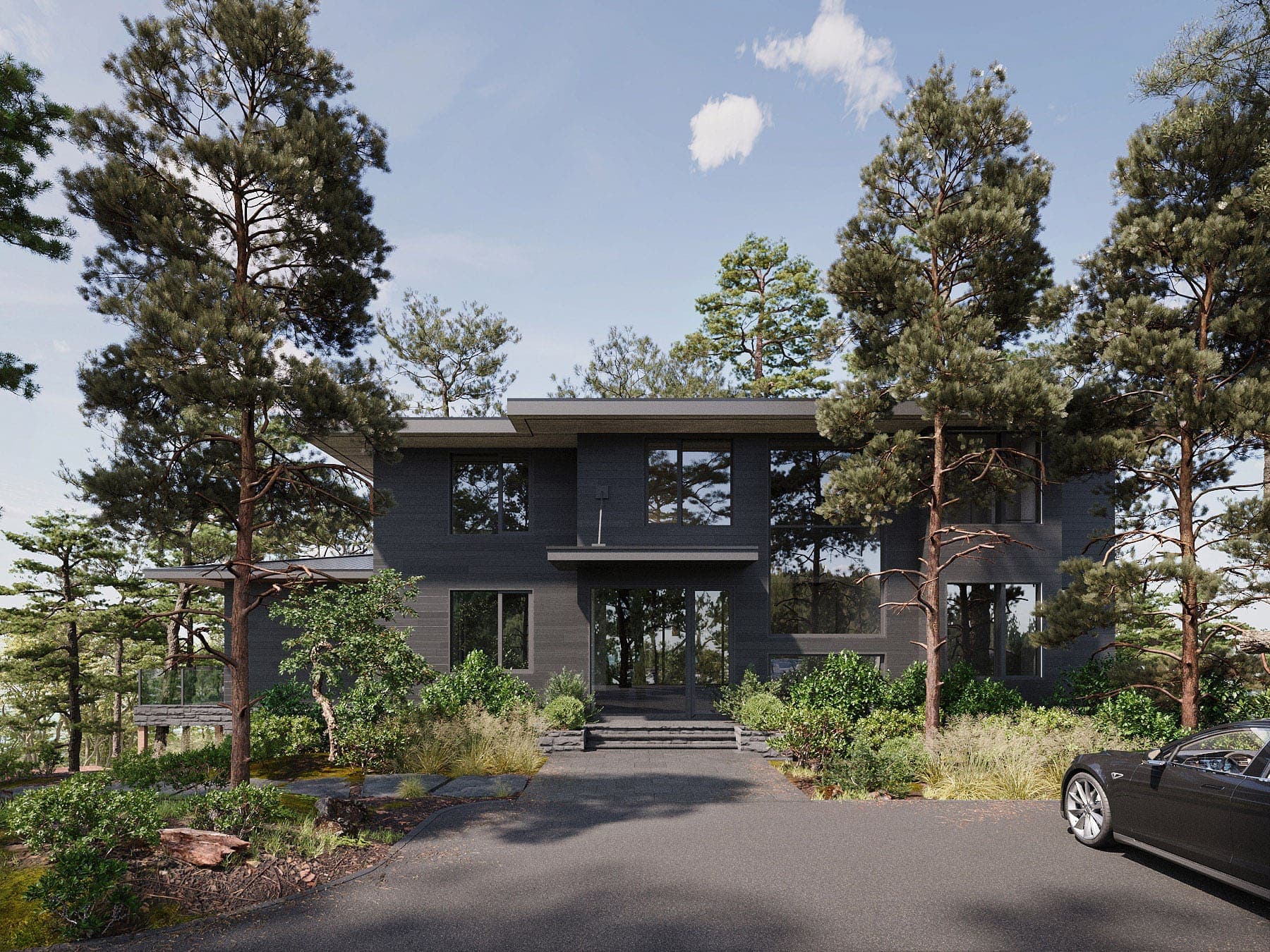 Architectural visualization of Getaway House in Bill Malisch Builders · Ottawa, Canada