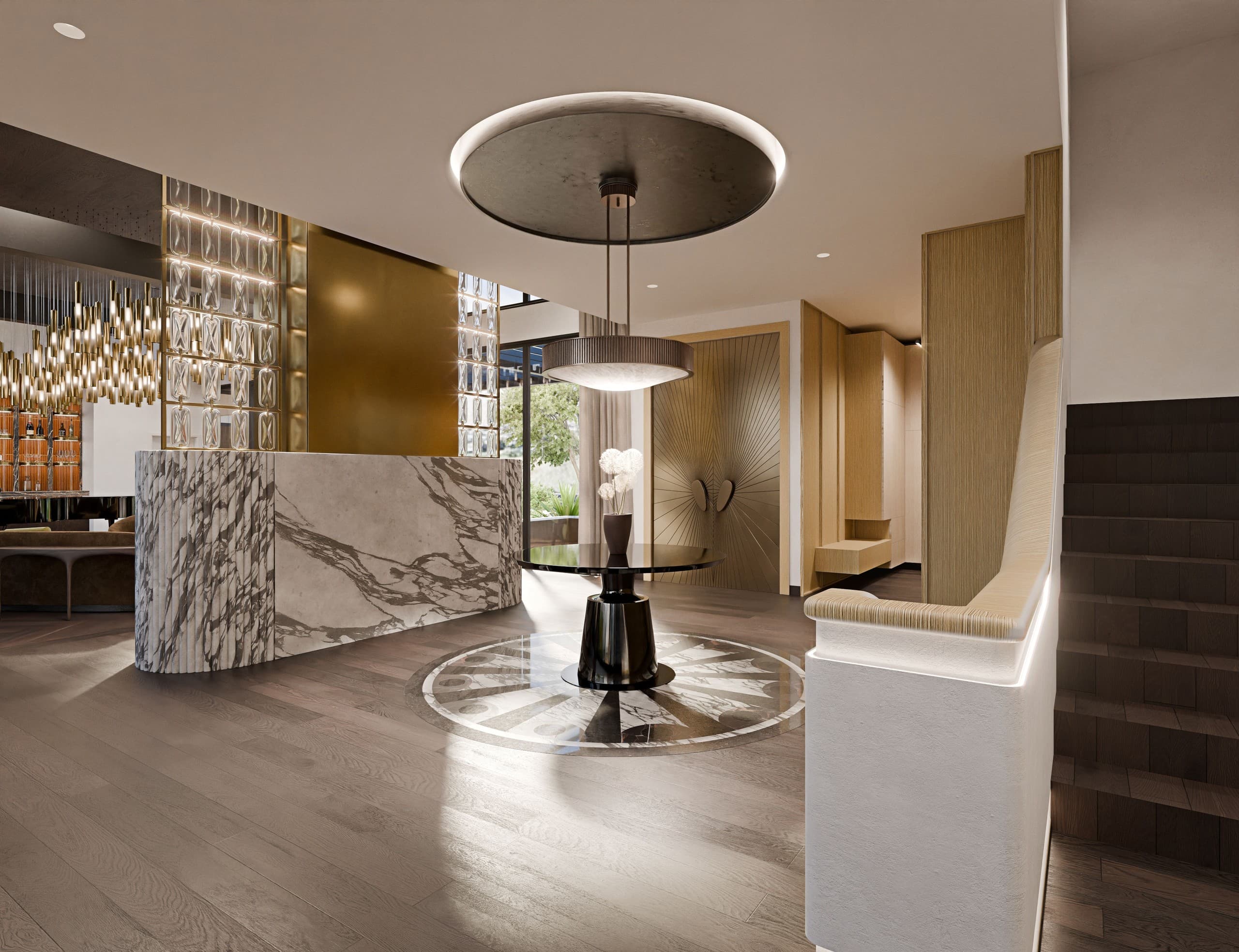 Architectural visualization of Residence at Painted Feather Way in Jennifer Sher Interior Design · Las Vegas, NV