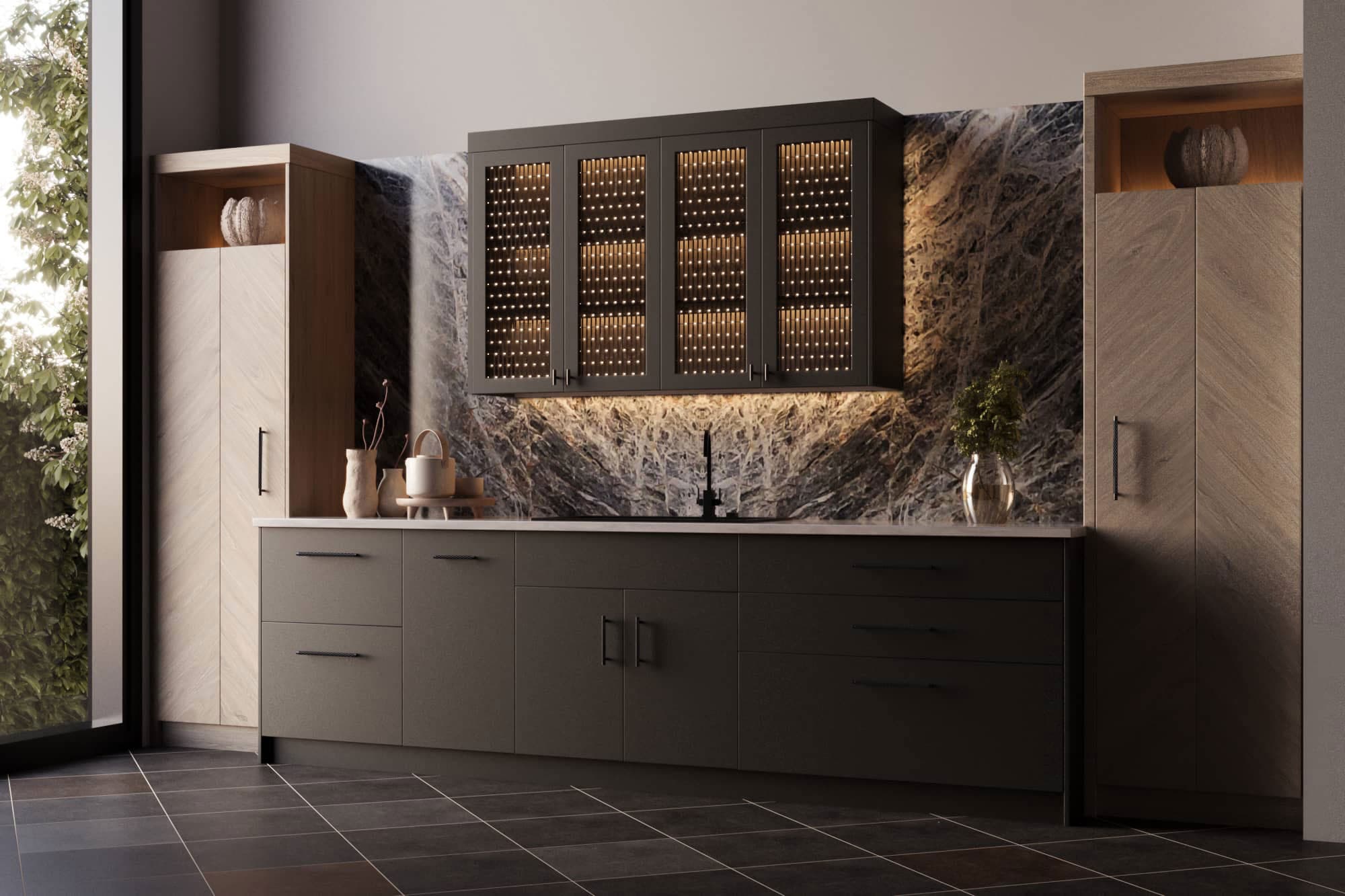 Architectural visualization of Kitchen Design in Coeur Interiors · Denver, CO