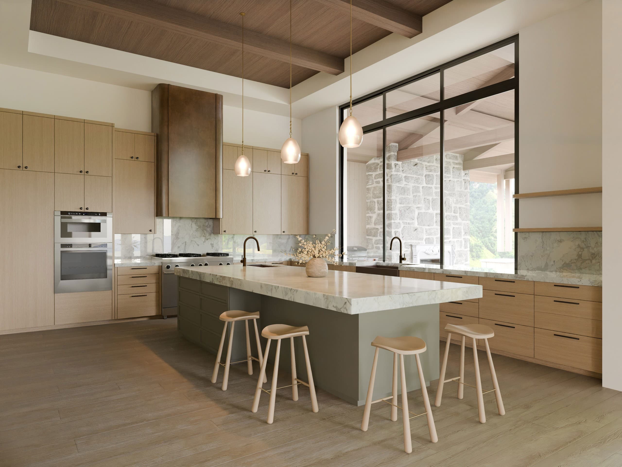 Architectural visualization of Colony Residence in Hudson + Bloum Design · Park City, UT