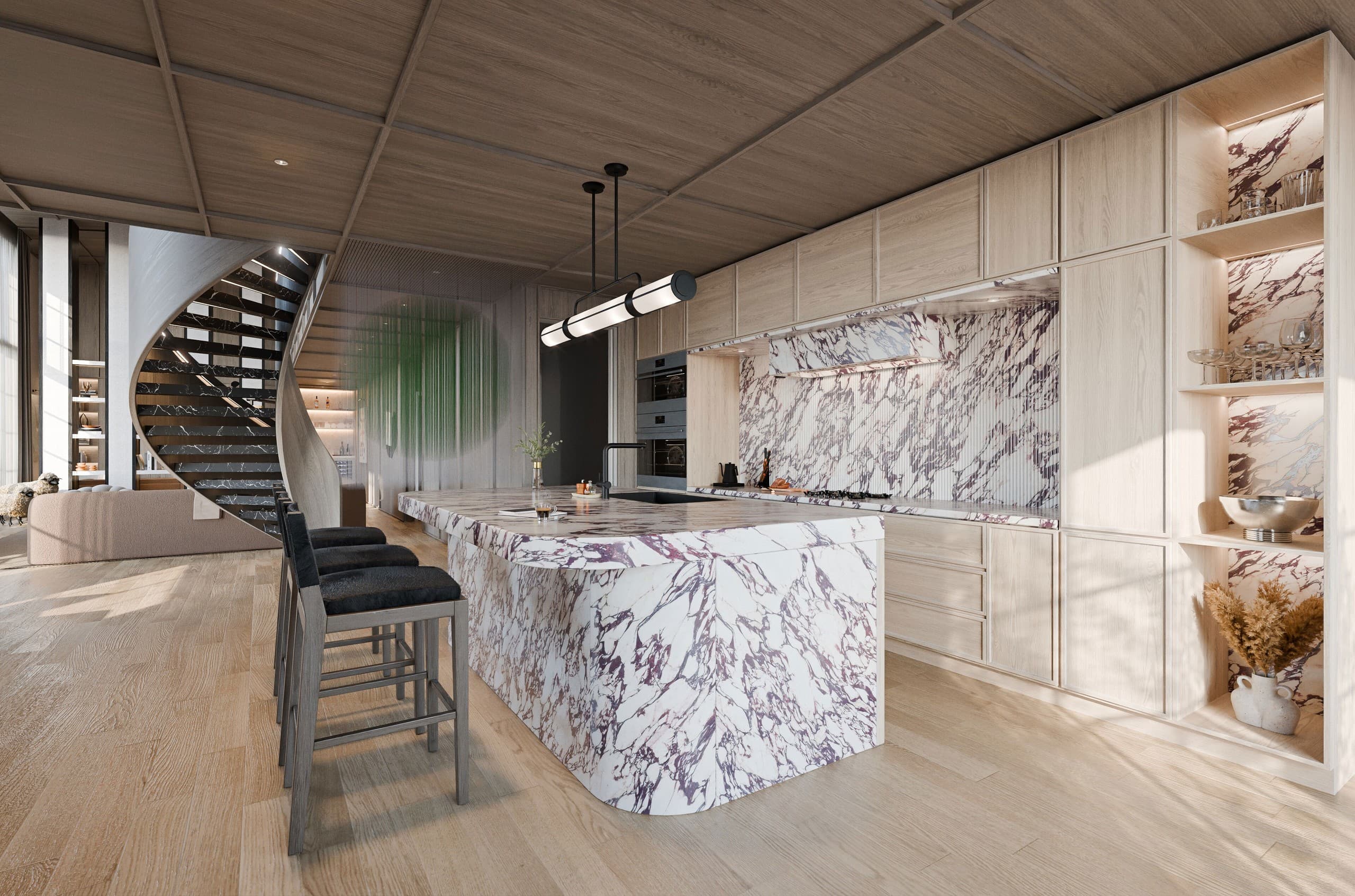 Architectural visualization of The Apogean in Beaver Capital · Vail, CO