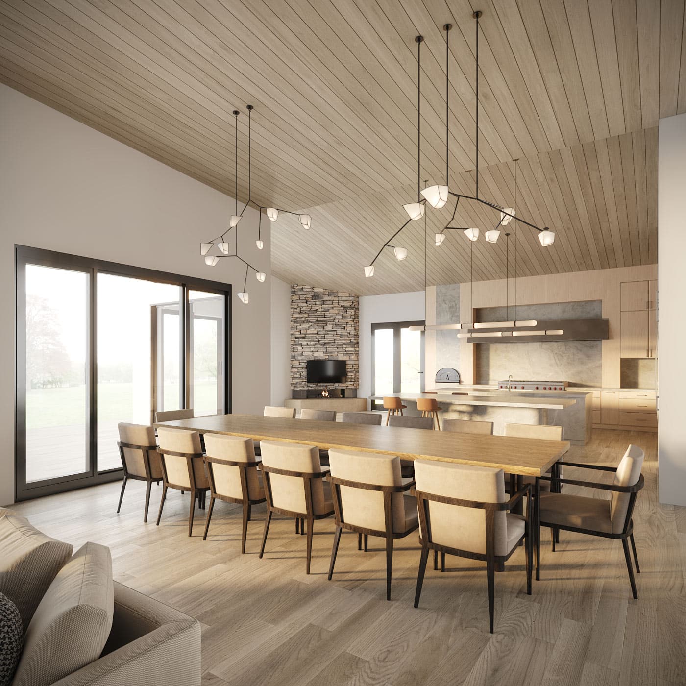 Architectural visualization of Colony Residence in Hudson + Bloum Design · Park City, UT