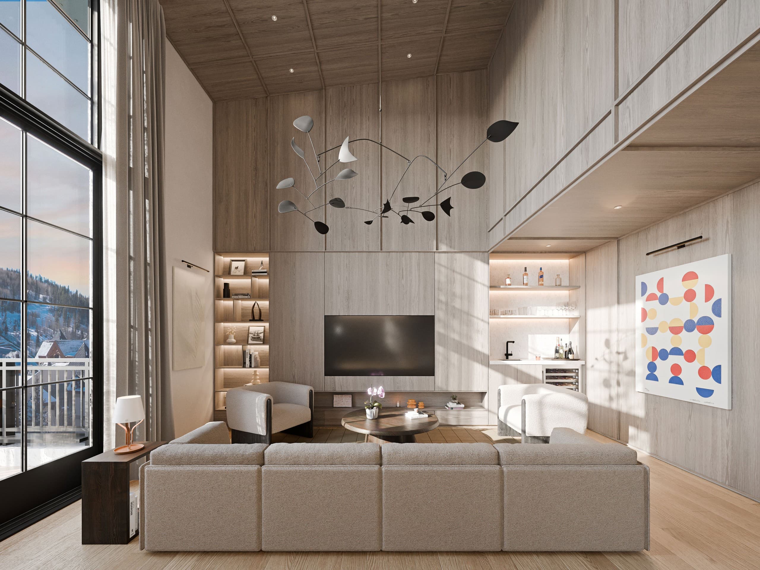 Architectural visualization of The Apogean in Beaver Capital · Vail, CO