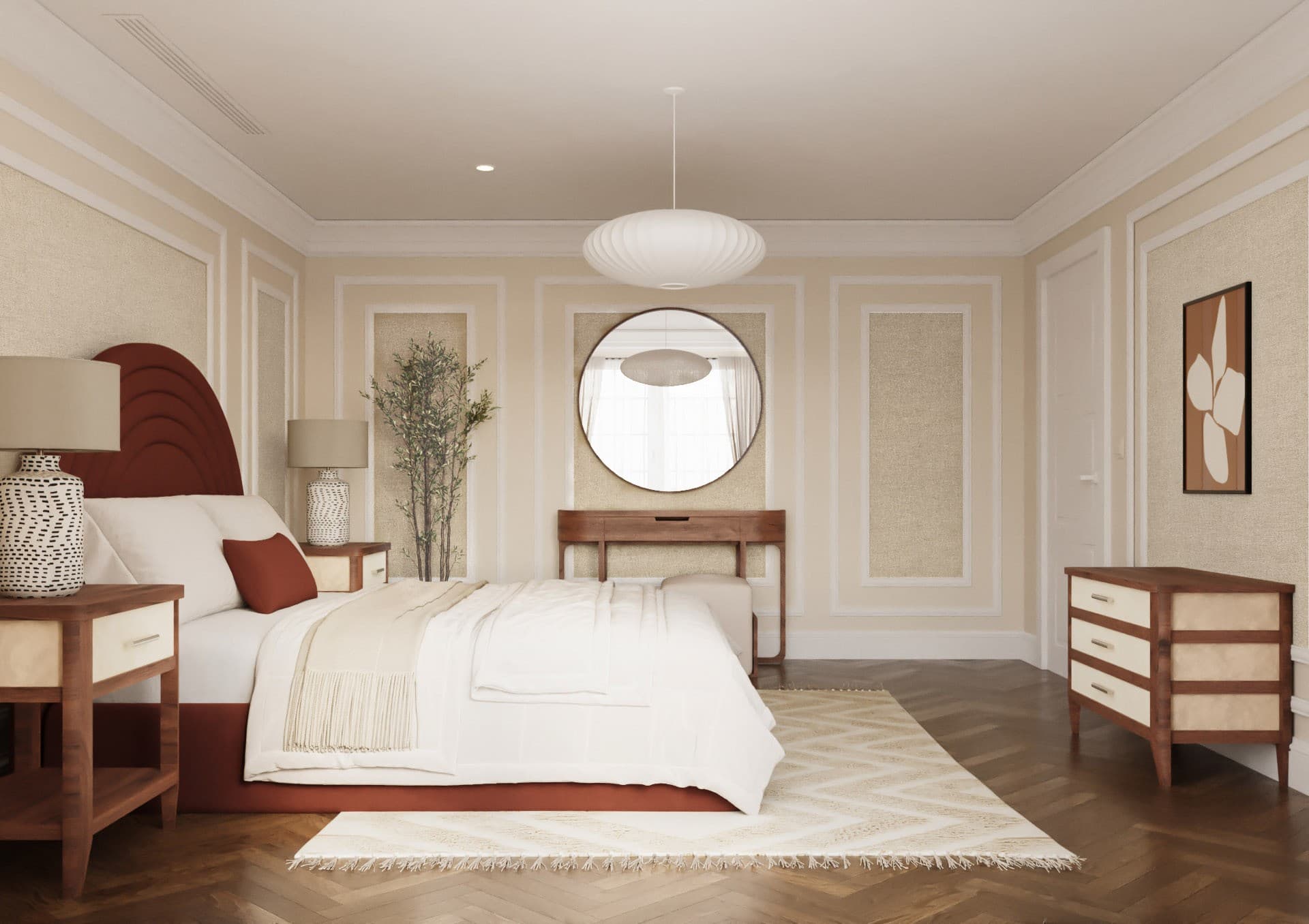 Architectural visualization of Hampstead Residence in Sai Interiors · London, UK