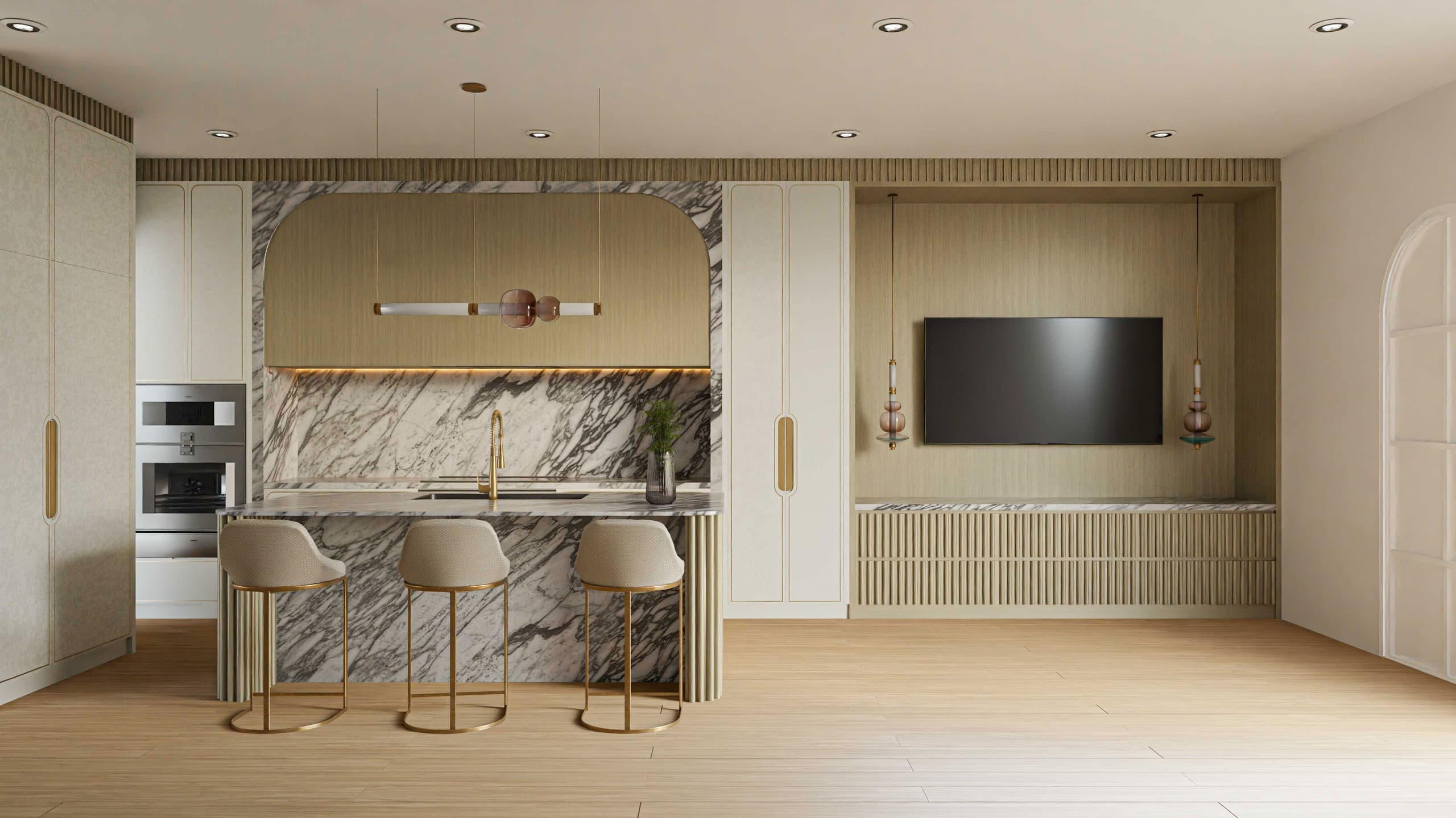 Architectural visualization of Poplar Plains Residence in Marla Nazzicone Design · Toronto, Canada