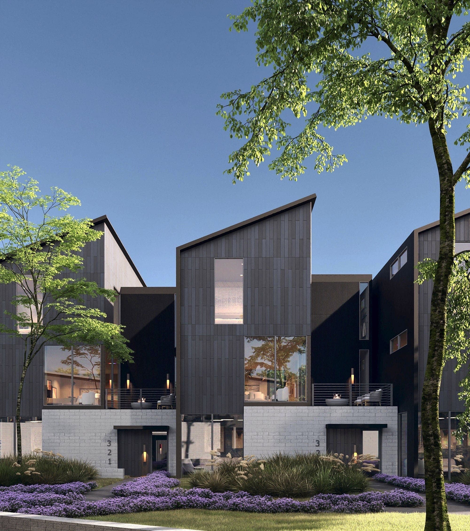 Architectural visualization of RLH Townhouse in studio de le:u · De Pere, WI
