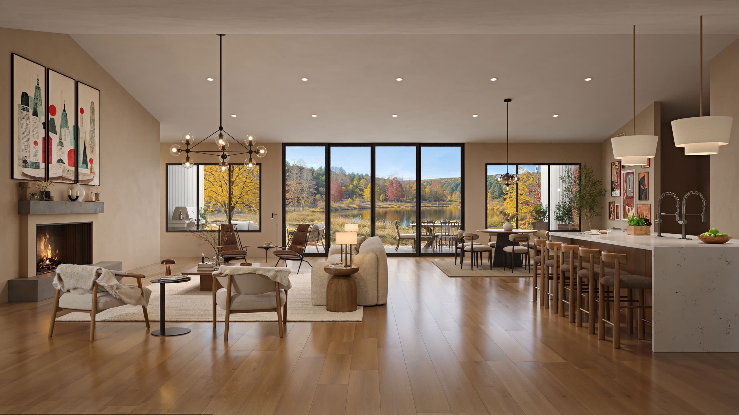 Architectural visualization of Residence at Painted Feather Way in Jennifer Sher Interior Design · Las Vegas, NV