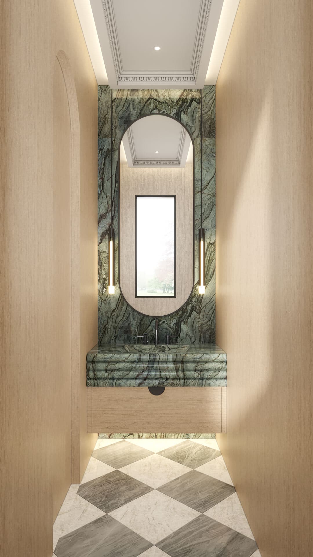 Architectural visualization of Poplar Plains Residence in Marla Nazzicone Design · Toronto, Canada