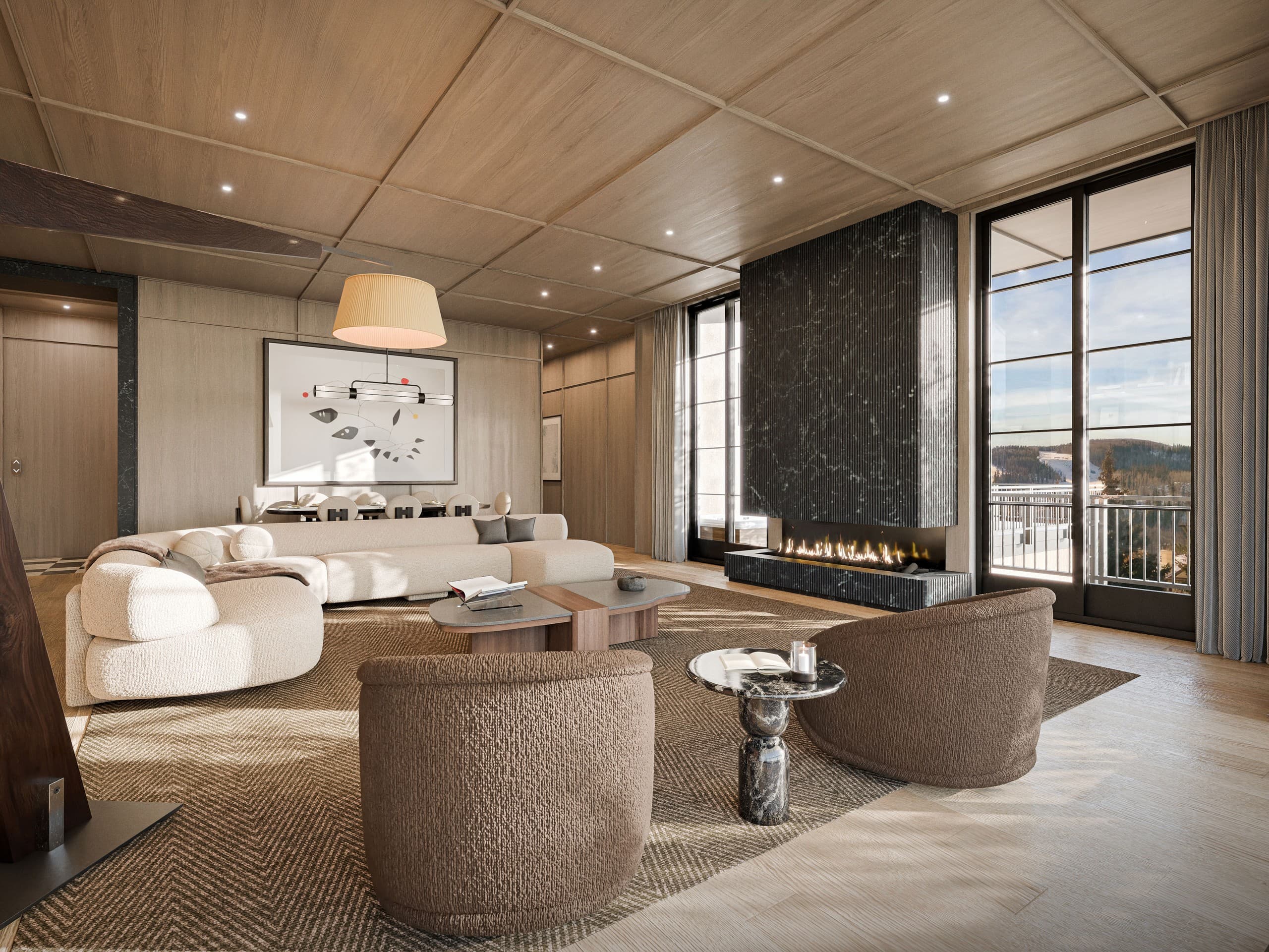 Architectural visualization of The Apogean in Beaver Capital · Vail, CO