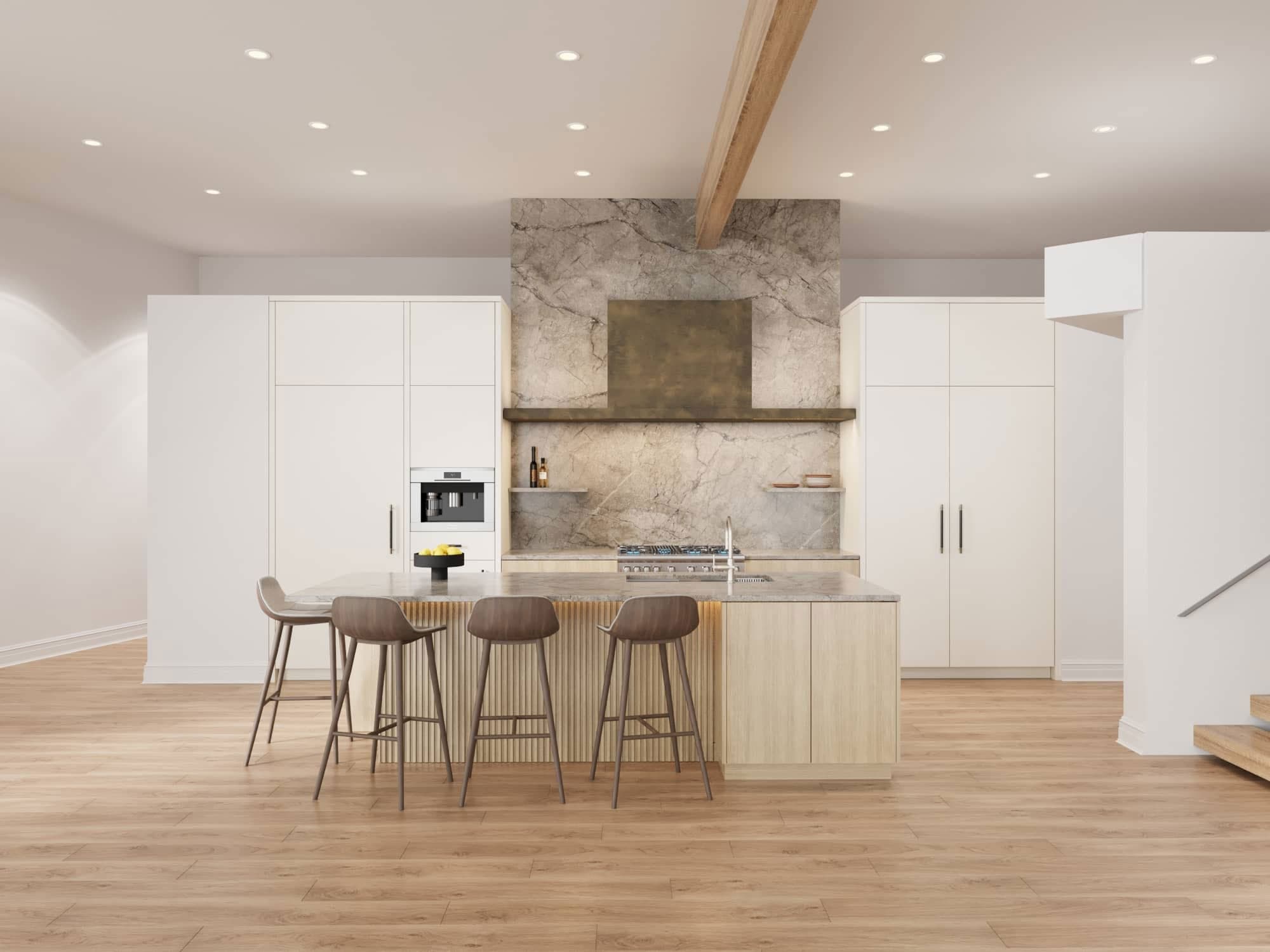 Architectural visualization of Kitchen Design in Coeur Interiors · Denver, CO