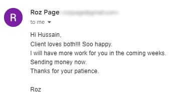 Client email