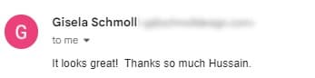 Client email