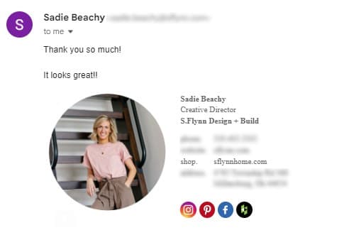 Client email